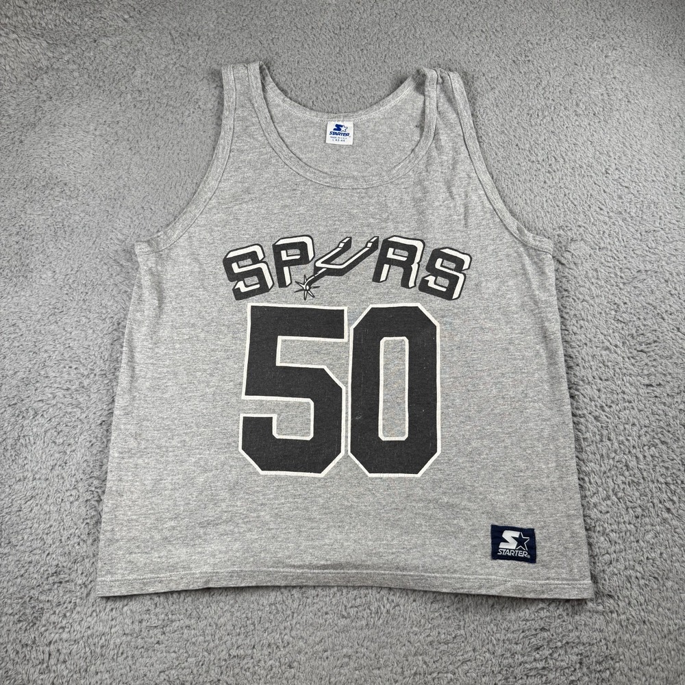 Vintage Starter David Robinson Large San Antonio Spurs Tank Top 90s Made in USA